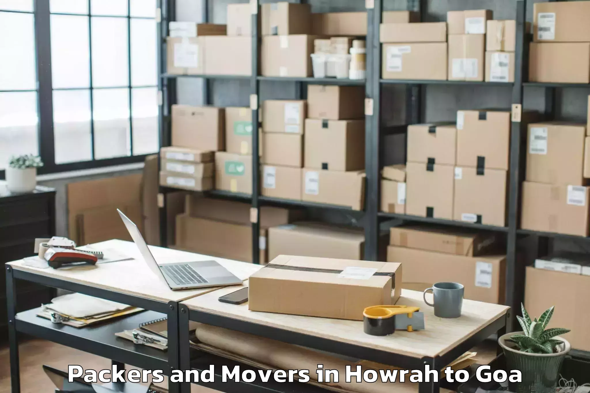 Trusted Howrah to Goa University Packers And Movers